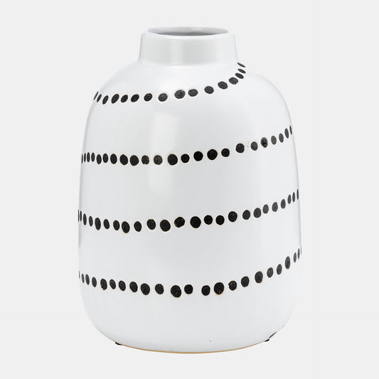 Spiral Dot Flower Vase