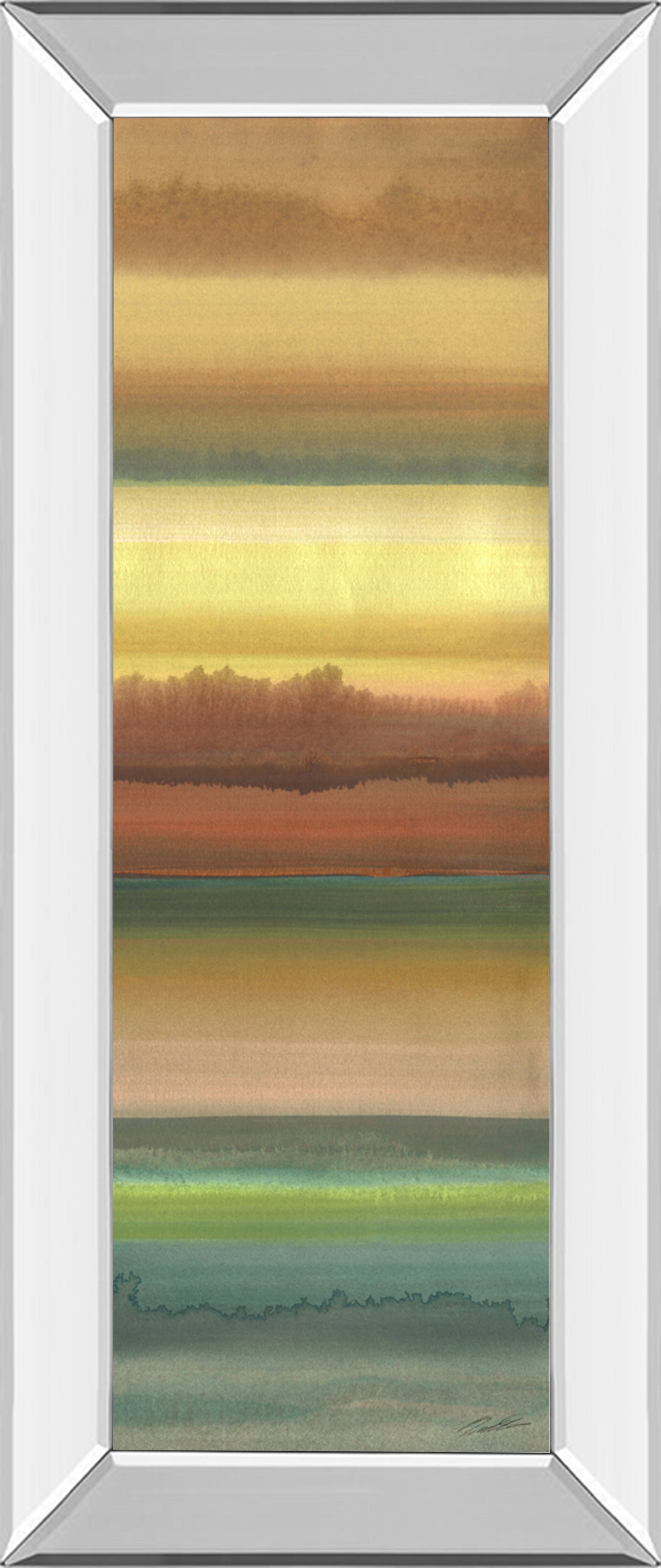 Mirrored Frame Ambient Sky II By John Butler