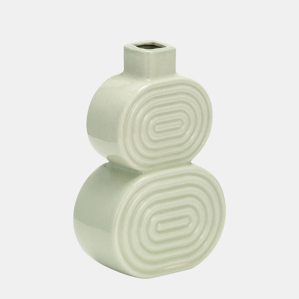 Jarrones de círculos apilados