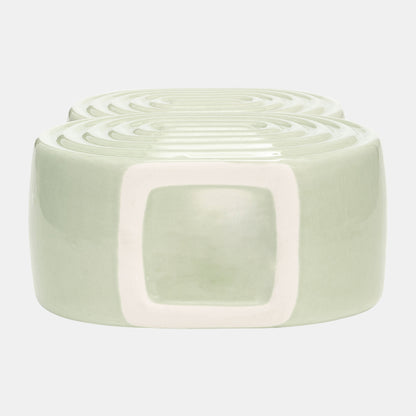 Jarrones de círculos apilados