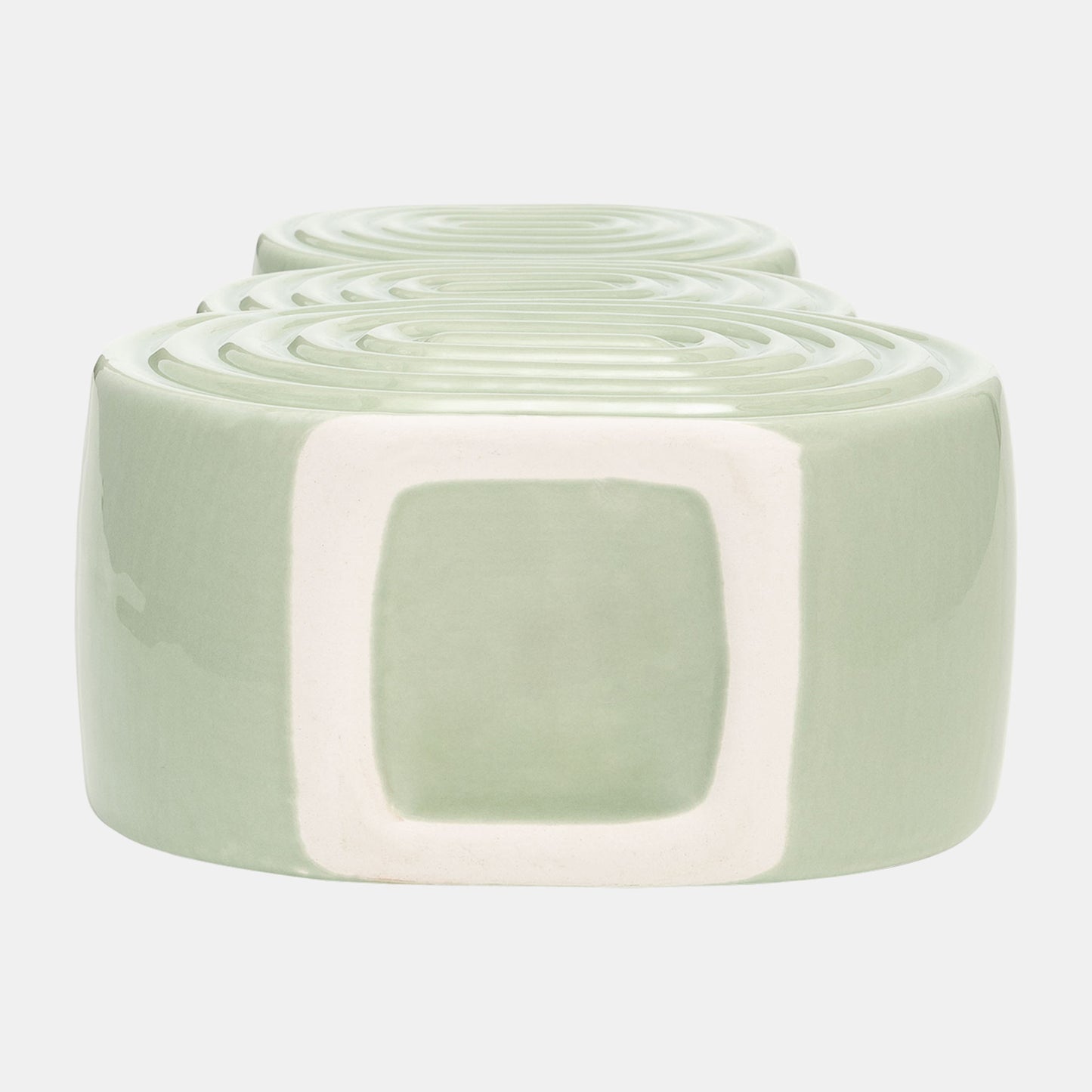 Jarrones de círculos apilados