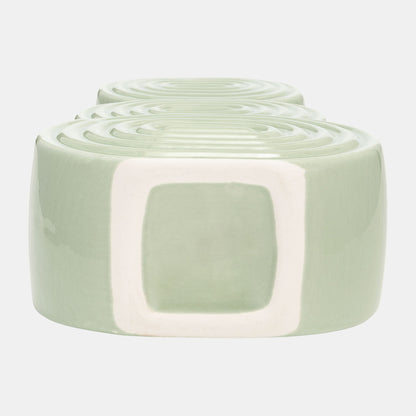 Jarrones de círculos apilados