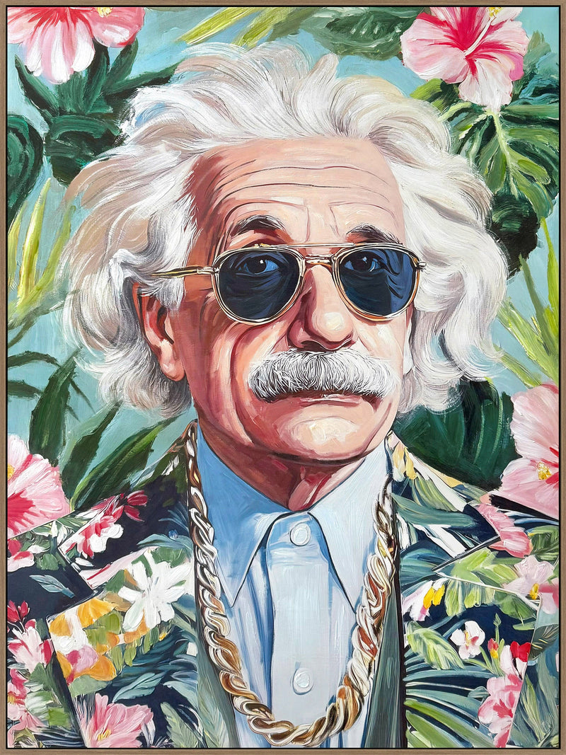 Tropical Icon I Hand-Embellished Canvas in Frame