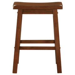Durant Wood Backless Counter Stool Chestnut
