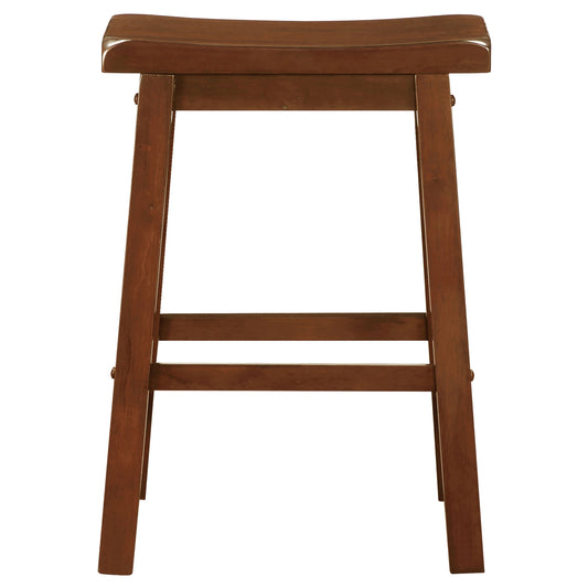 Durant Wood Backless Counter Stool Chestnut