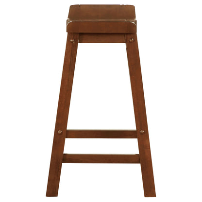 Durant Wood Backless Counter Stool Chestnut