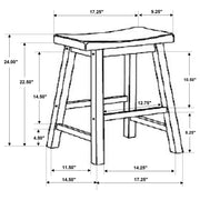 Durant Wood Backless Counter Stool Chestnut