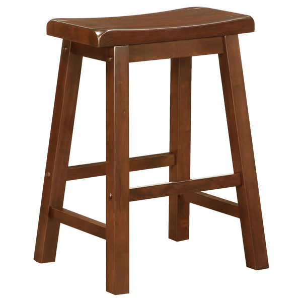 Durant Wood Backless Counter Stool Chestnut