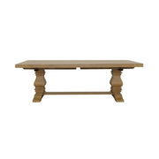 Mesa de comedor extensible Florence de 126 pulgadas, color negro envejecido