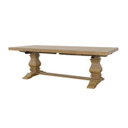 Mesa de comedor extensible Florence de 126 pulgadas, color negro envejecido