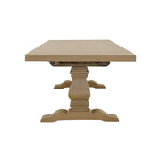 Mesa de comedor extensible Florence de 126 pulgadas, color negro envejecido