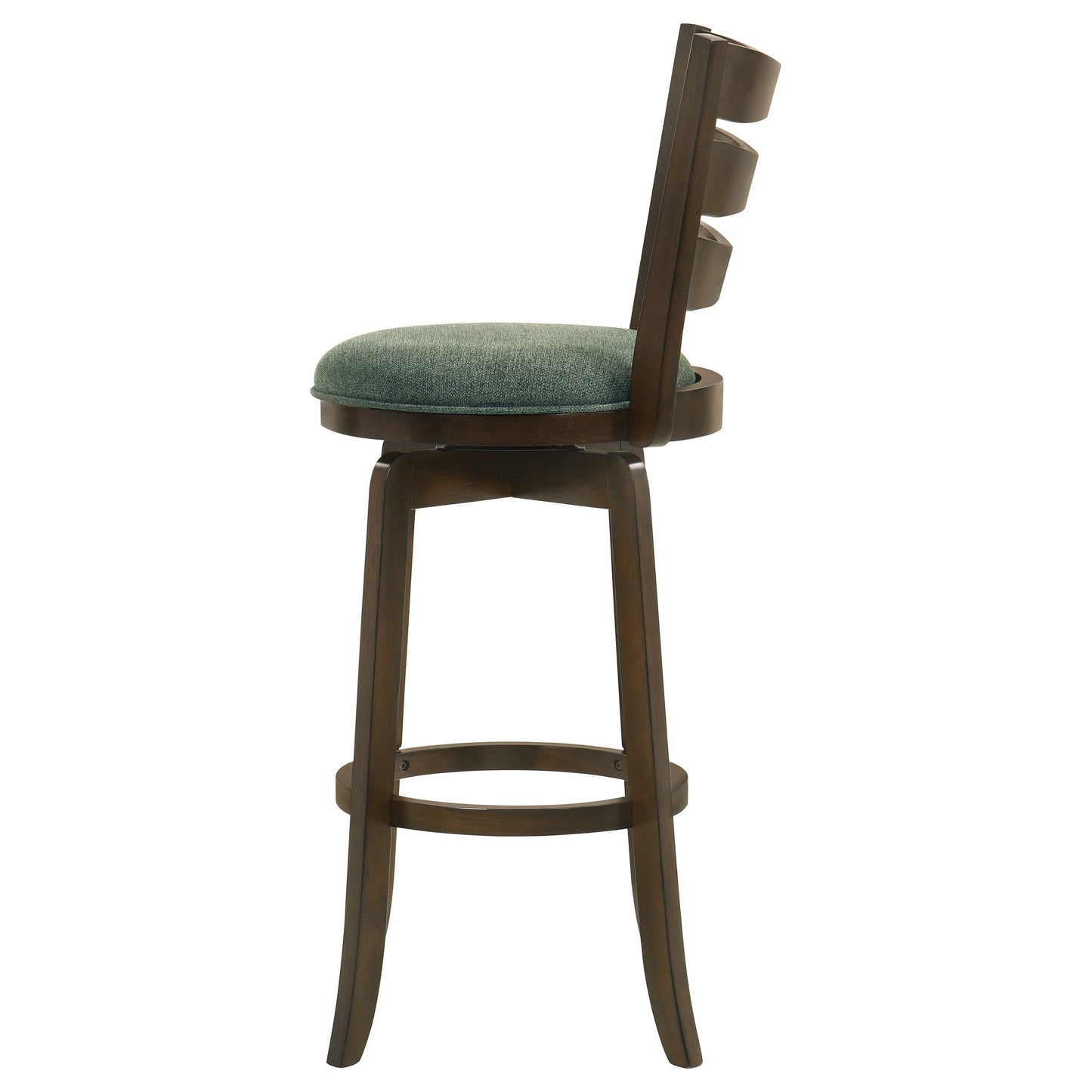 Silla de bar giratoria Murphy Wood de altura de mostrador, color verde cazador