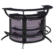Dallas  Curved Freestanding Home Bar Cabinet