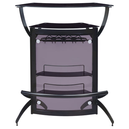 Dallas  Curved Freestanding Home Bar Cabinet