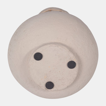 Ecomix, Top Weave Nomad Vase, Ivory