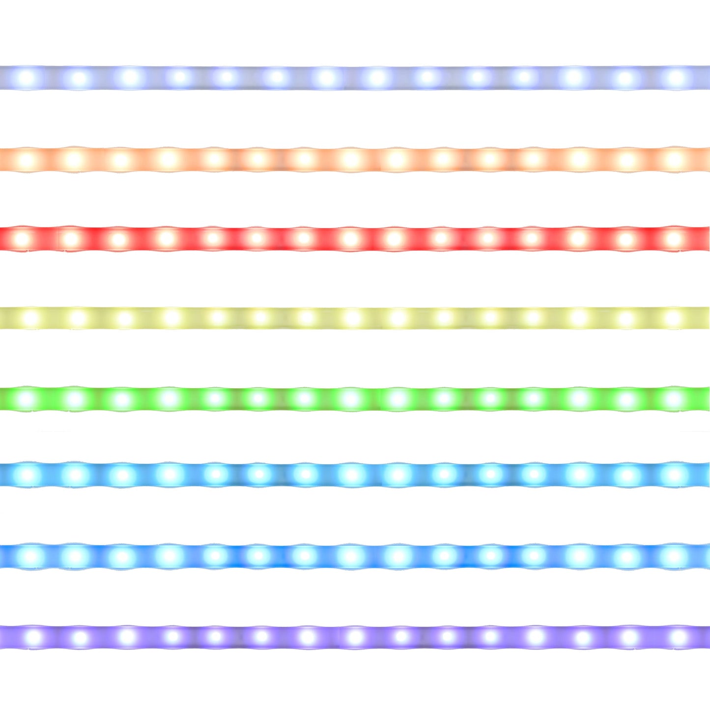 Mueble bar independiente LED para el hogar Araceli blanco de alto brillo