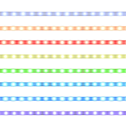 Mueble bar independiente LED para el hogar Araceli blanco de alto brillo