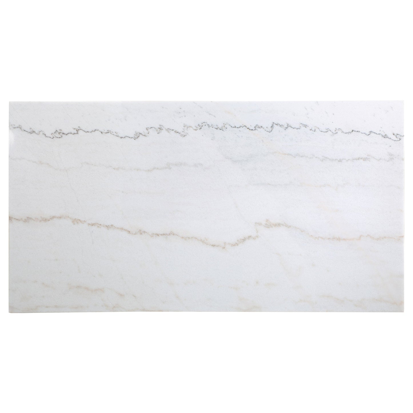 Mesa de comedor Aldrich de 66 pulgadas con altura de mostrador y cubierta de mármol, color blanco