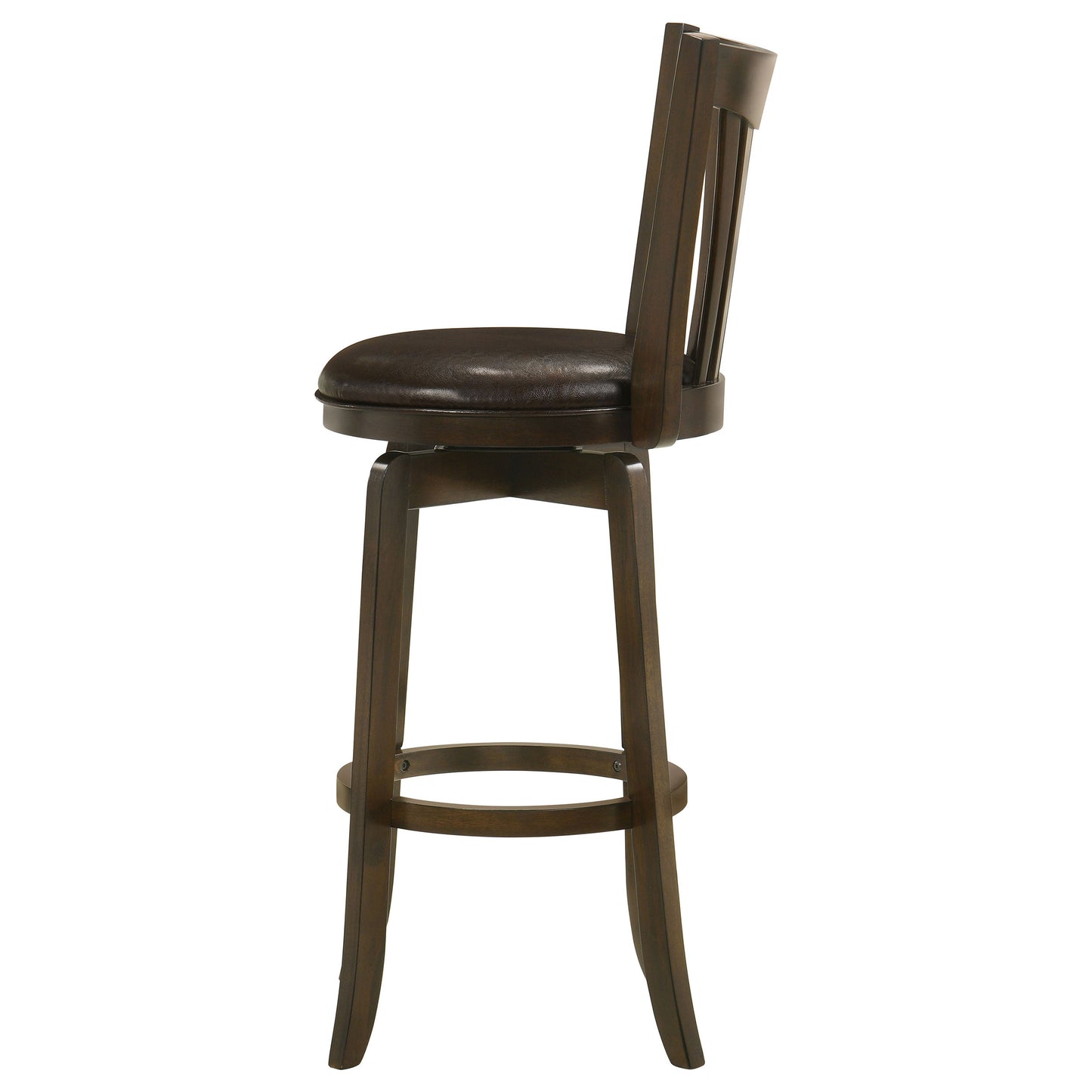 Silla de bar giratoria de altura de mostrador Lambert Wood en cerezo oscuro