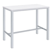 Juego de mesa de bar Natividad Pub Height, blanco de alto brillo