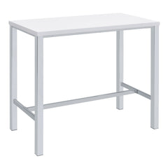 Juego de mesa de bar Natividad Pub Height, blanco de alto brillo