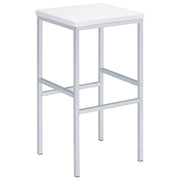 Juego de mesa de bar Natividad Pub Height, blanco de alto brillo