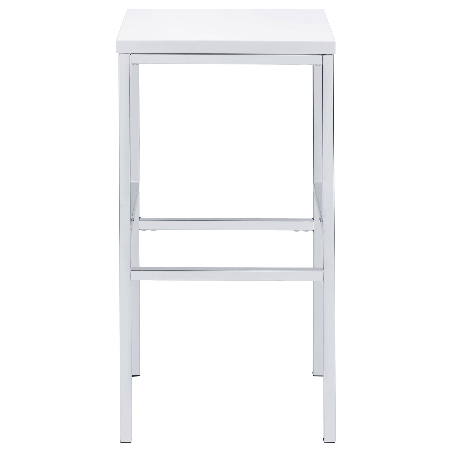 Natividad Pub Height Bar Table Set White High Gloss