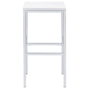 Juego de mesa de bar Natividad Pub Height, blanco de alto brillo