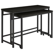 Juego de mesa multiusos Hawes de altura de mostrador, color negro