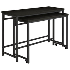Juego de mesa multiusos Hawes de altura de mostrador, color negro
