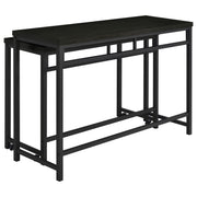 Juego de mesa multiusos Hawes de altura de mostrador, color negro