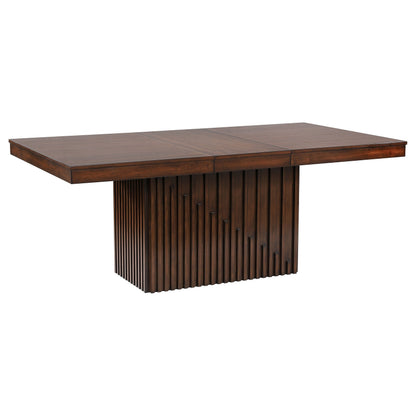 Juego de mesa de comedor extensible Briarwood de roble mango