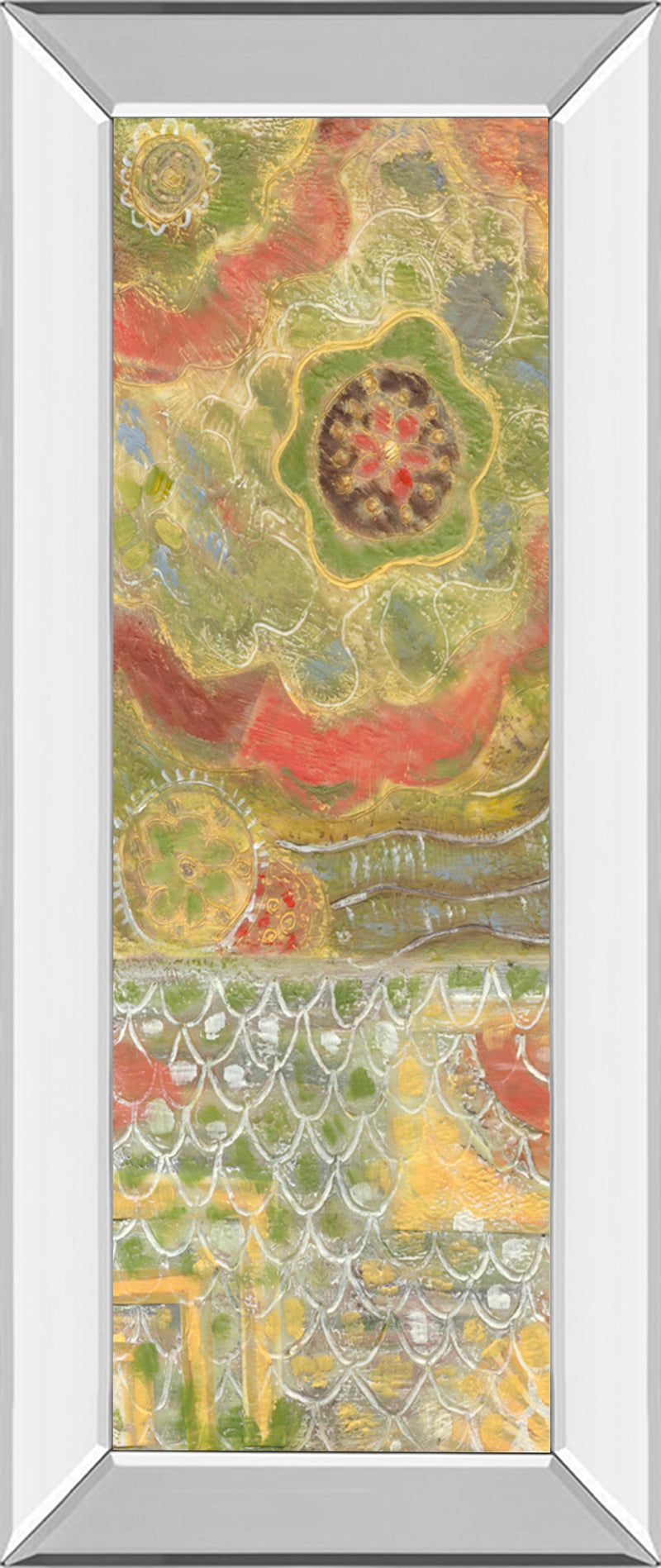 Mirrored Frame Moroccan Whimsy I By Karen Deans