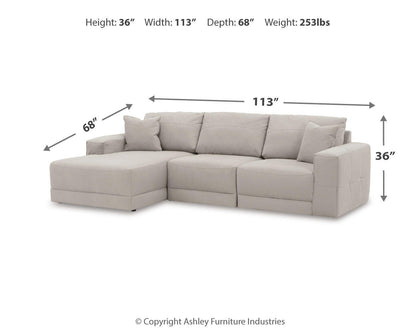 Next-Gen Gaucho 3-Piece Sectional Sofa with Chaise