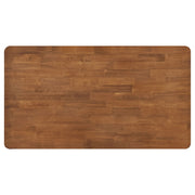 Hollyoak Rectangular Dining Set Walnut and Black
