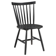 Hollyoak Rectangular Dining Set Walnut and Black