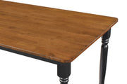 Hollyoak Rectangular Dining Set Walnut and Black
