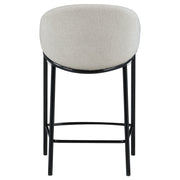 Silla de bar Chadwick tapizada en tela beige (juego de 2)
