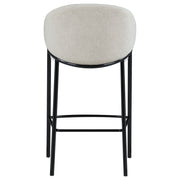 Silla de bar Chadwick tapizada en tela beige (juego de 2)
