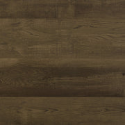Mesa de bar de bistró redonda Burkhart de 35 pulgadas de altura, roble marrón