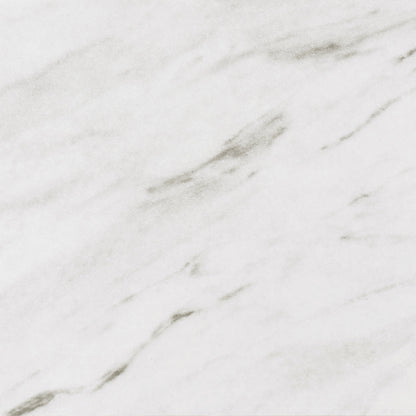 Mesa de bar de bistró redonda Bexter de 35 pulgadas con imitación de mármol, cromada