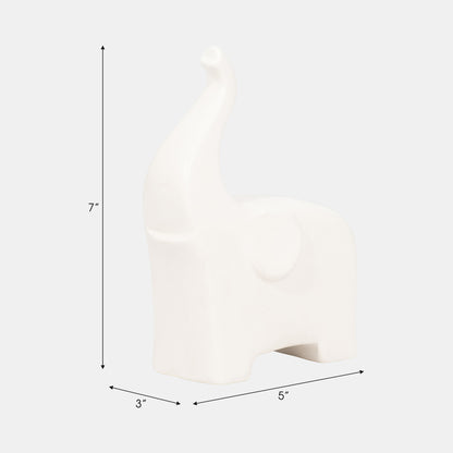 Cer, 7" Trunk Up Elephant, Cotton