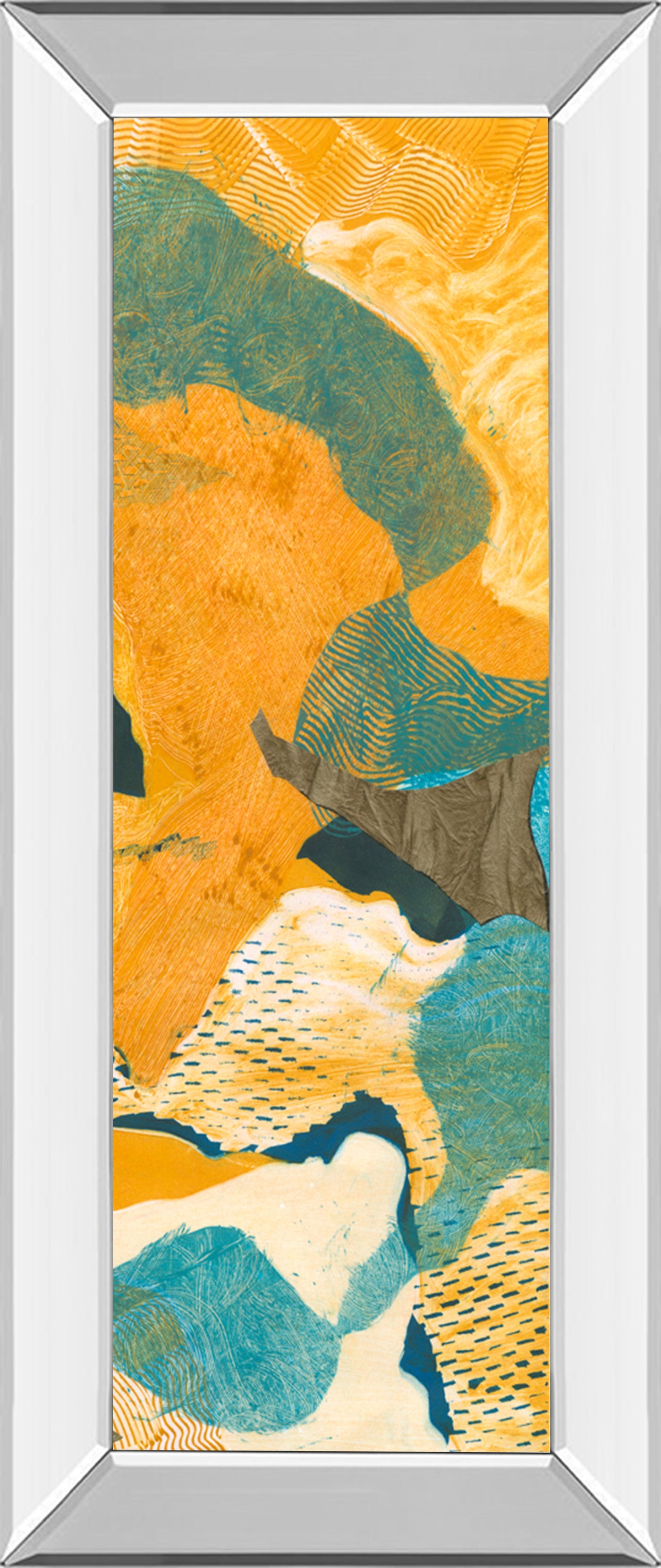 Mirrored Frame Mountain Shapes II By Carolyn Roth