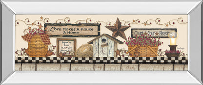Mirrored Frame Love Makes A House A Home By Linda Spivey