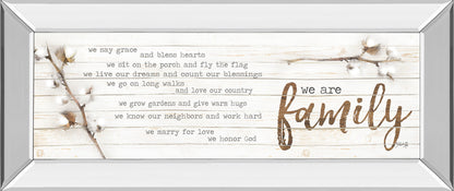 Mirrored Frame We Are Family By Marla Rae