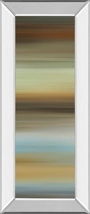 Mirrored Frame Abstract Horizon I By James Mcmaster