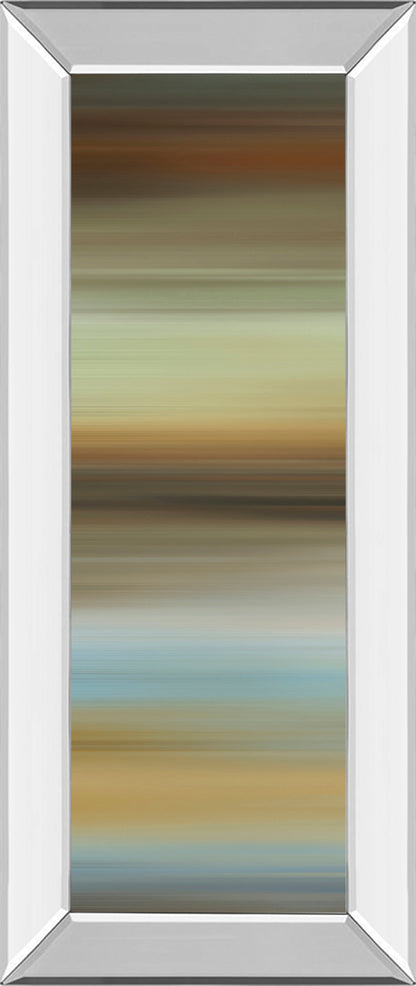 Mirrored Frame Abstract Horizon I By James Mcmaster