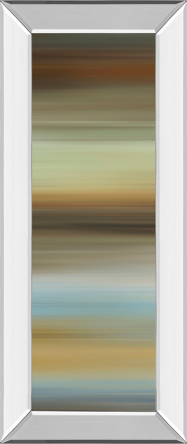 Mirrored Frame Abstract Horizon I By James Mcmaster