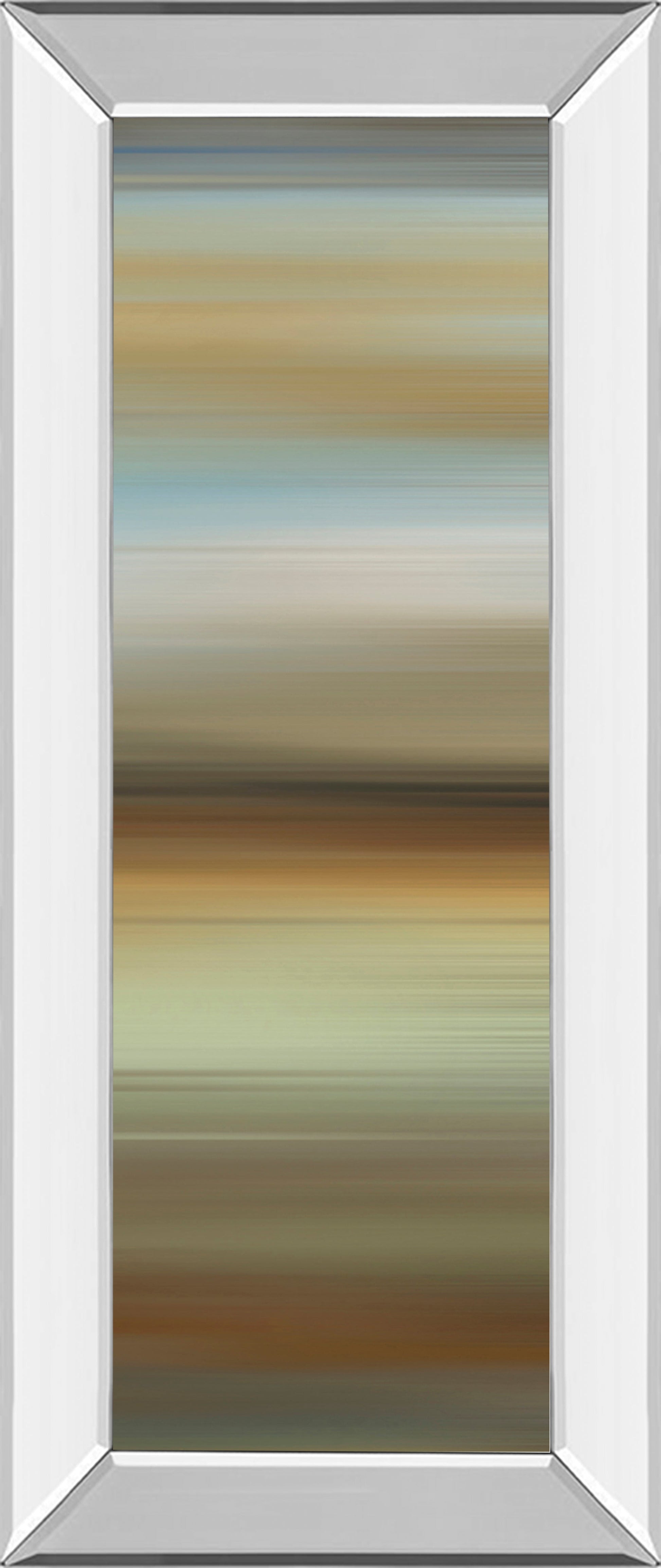 Mirrored Frame Abstract Horizon II By James Mcmaster