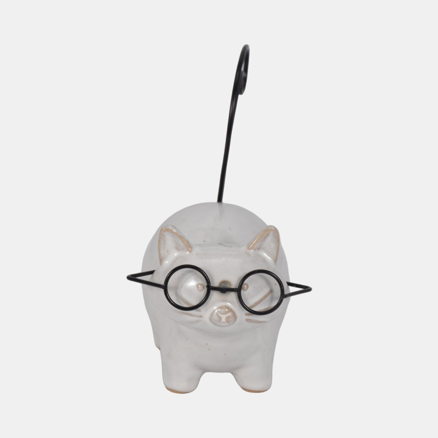 Cerámica, gatito de pie de 6"